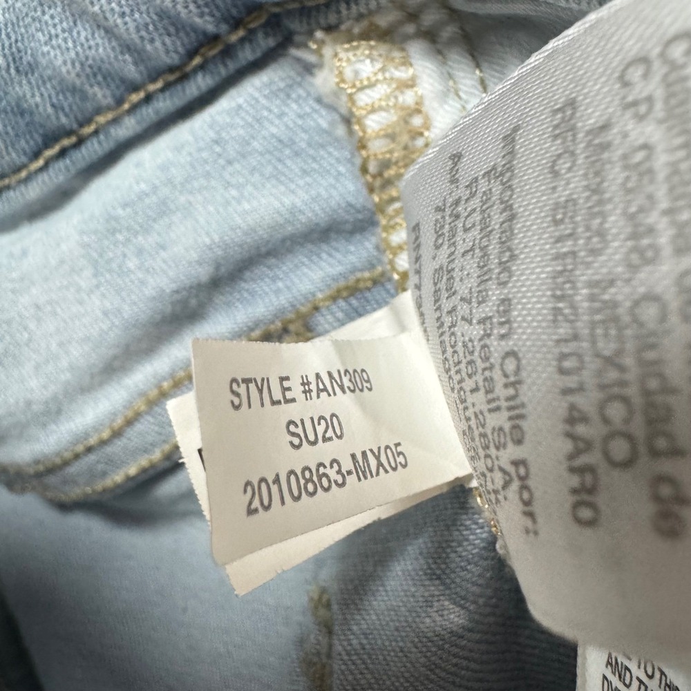 Madewell 9" Mid-Rise Skinny Crop Jeans Light Wash Blue Denim Sz 25 Chic Classic - Picture 8 of 10